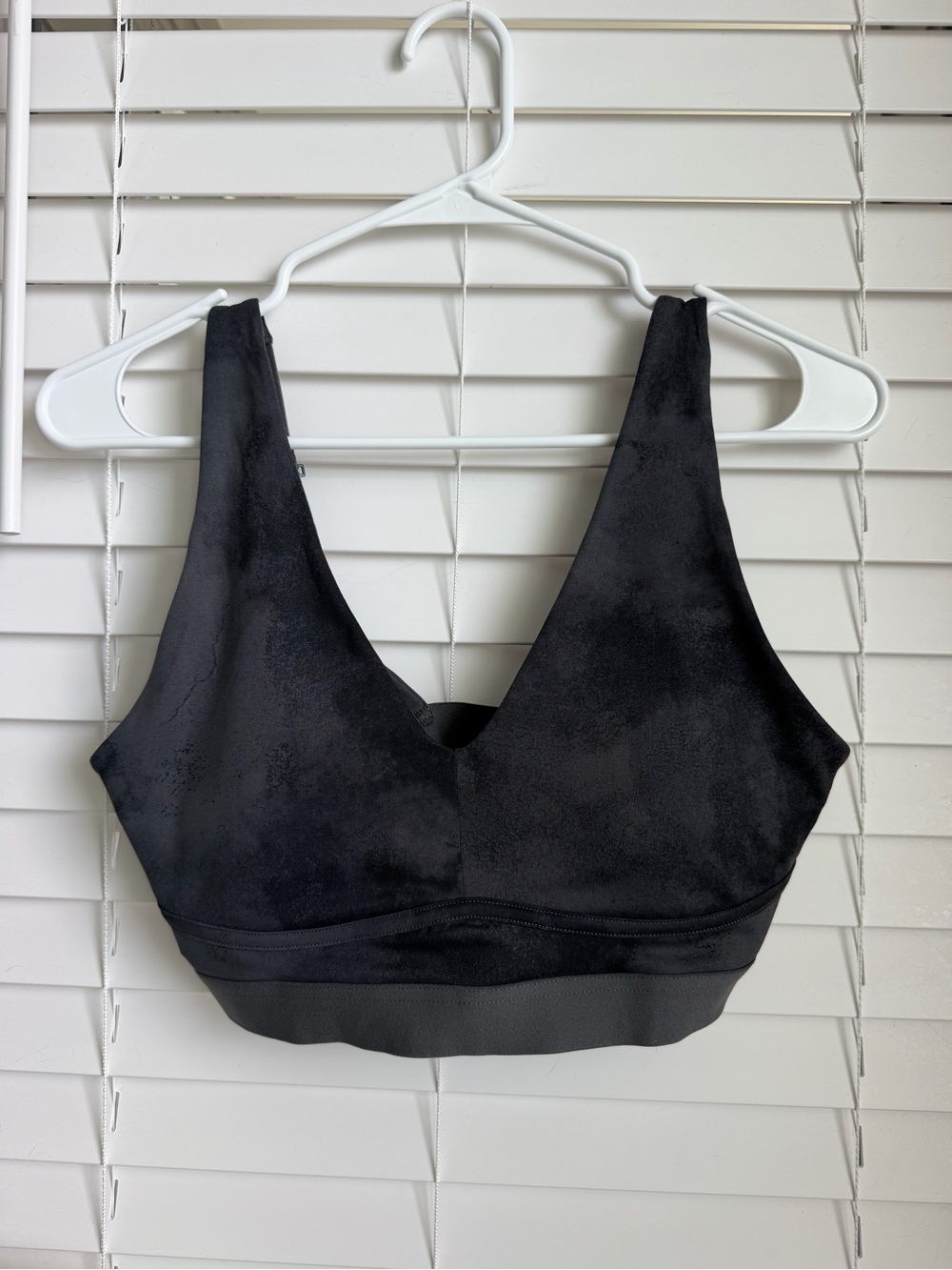 Everyday Comfort Dark Grey Fabletics Bra with Adjustable Straps